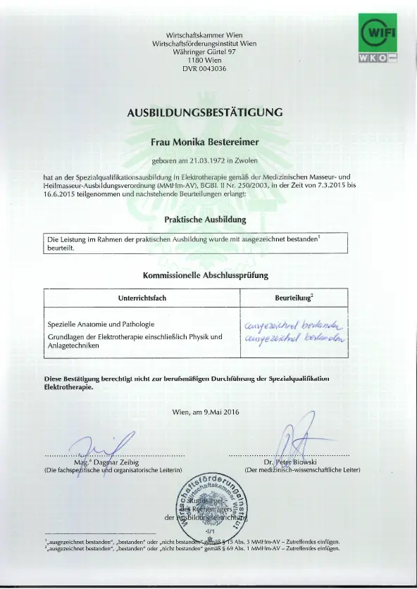Elektrotherapie I