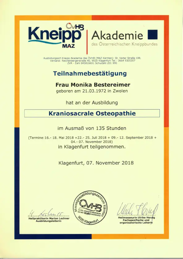 Kraniosakrale Osteopathie