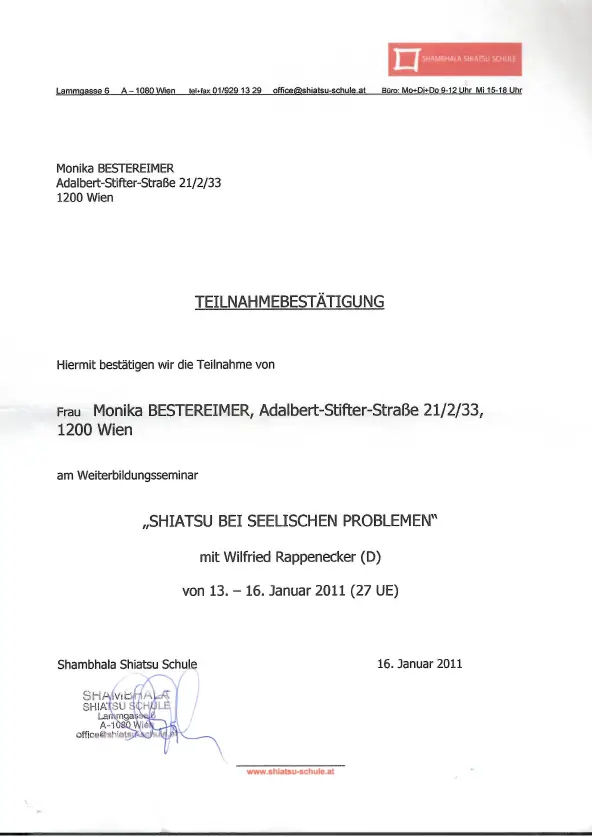 Shiatsu bei seelischen Problemen